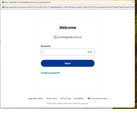 Outlook 365 connecting bellsouth.net email redirect verification fails ...