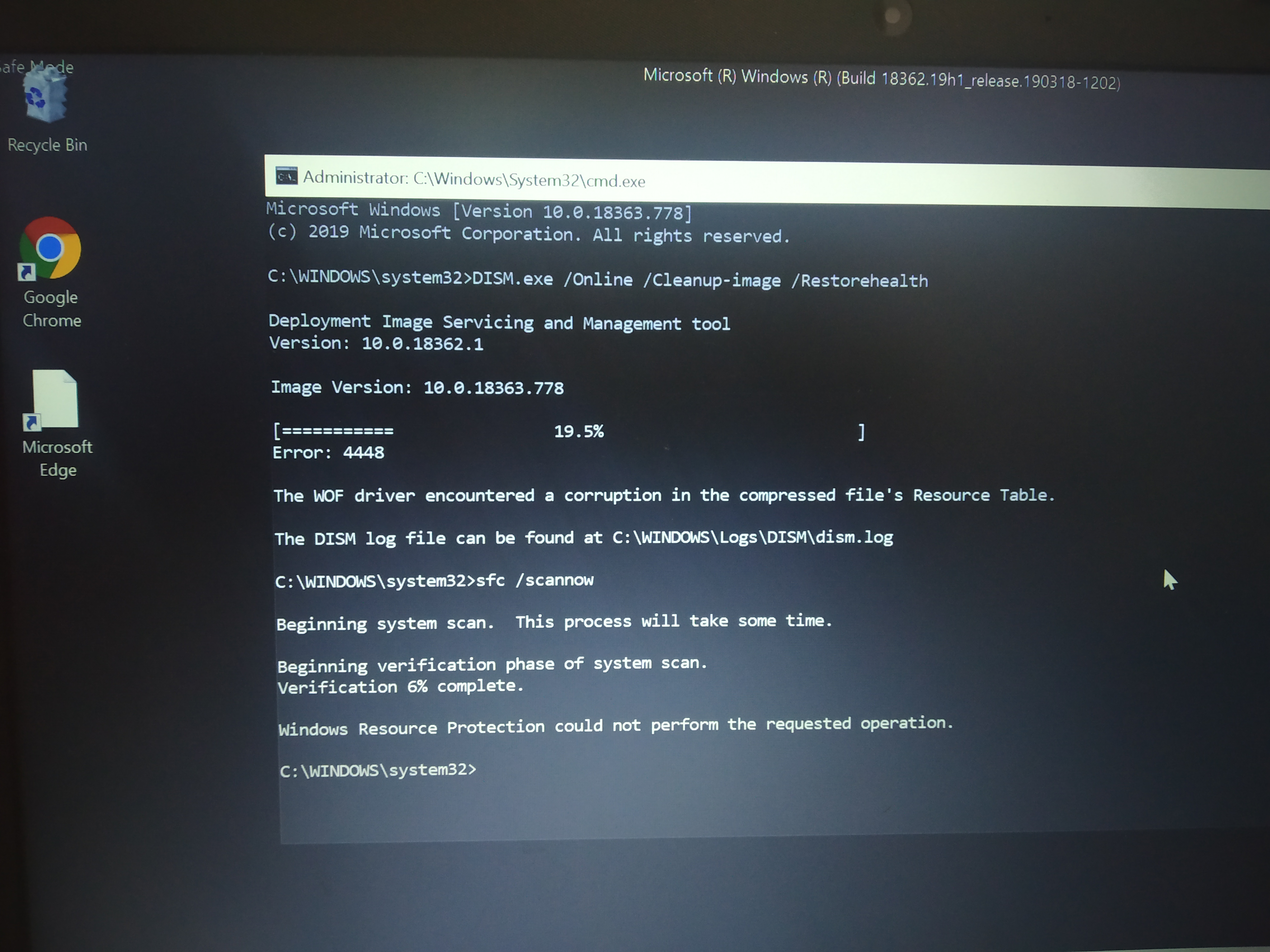 Corrupted file shown in sfc /scannow after fresh Windows install ...