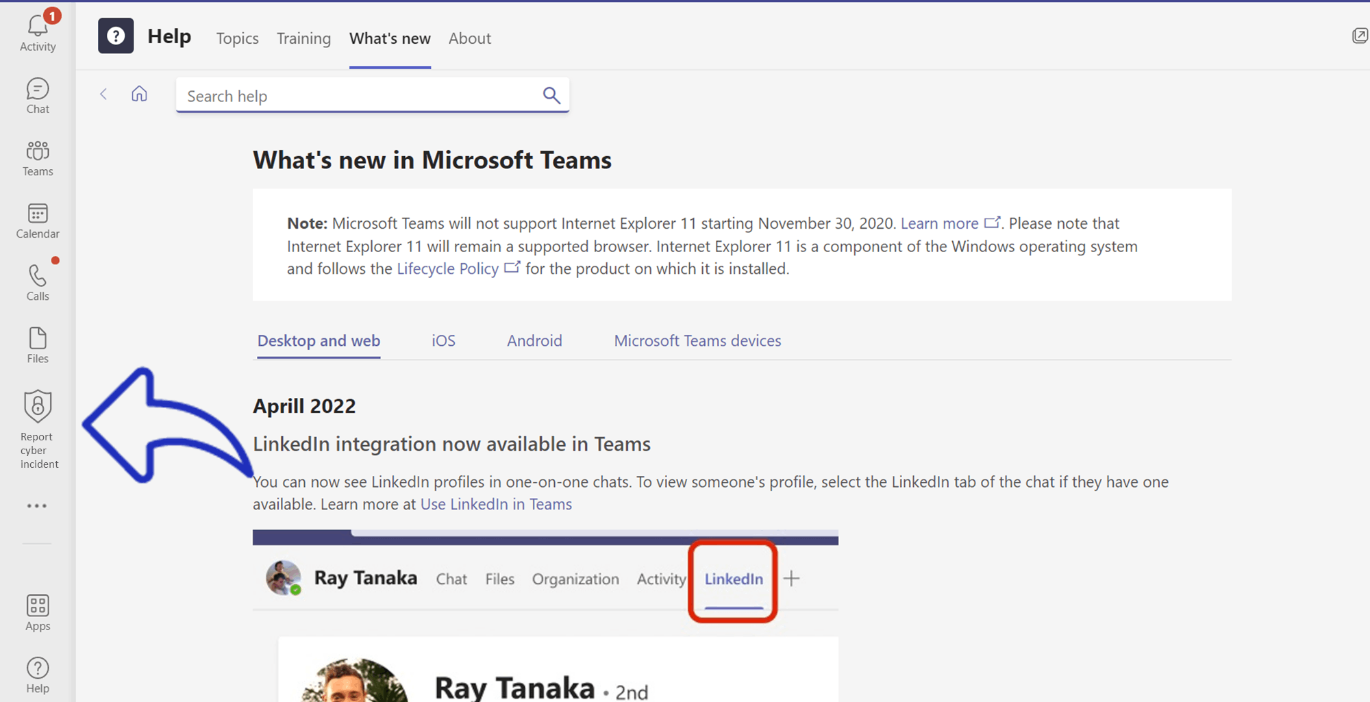 Report Cyber security incident button - Microsoft Q&A