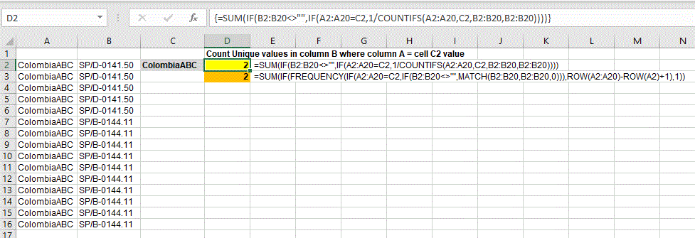 Count unique values - Microsoft Q&A