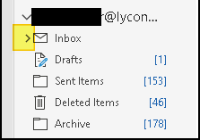 How to get a folder inside the inbox out of the inbox folder ...