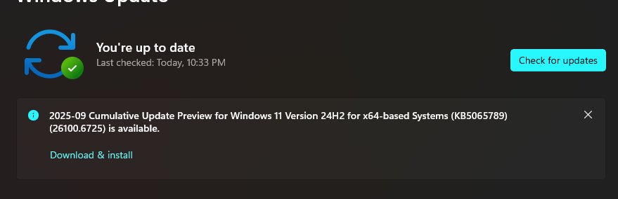 I can't update windows 11 - Microsoft Q&A