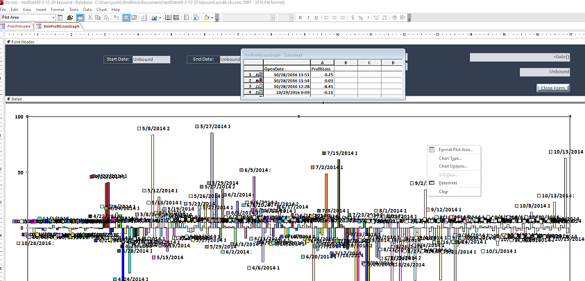 how can I change data location in ms access graph - Microsoft Q&A
