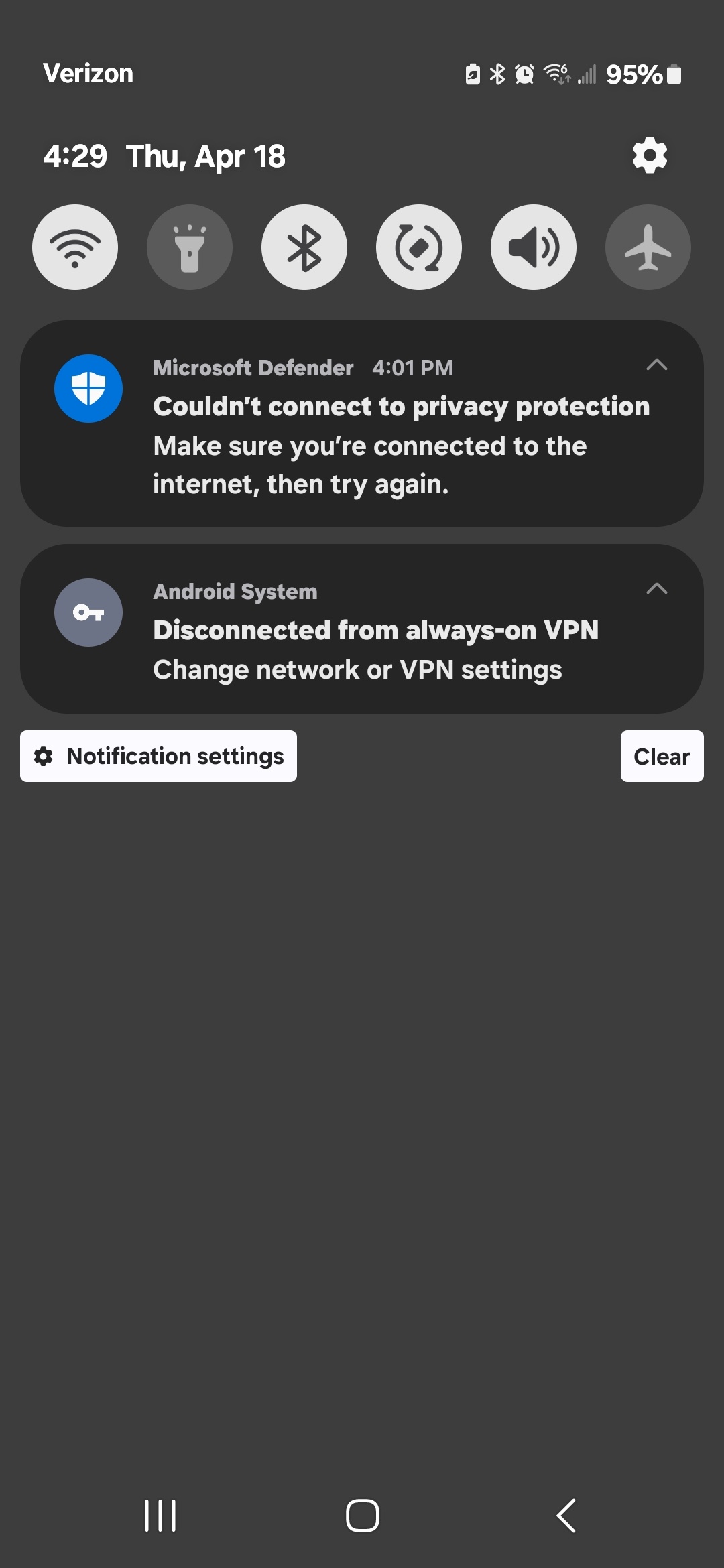 Is it normal for MS Defender for Andriod Privacy Protection ...