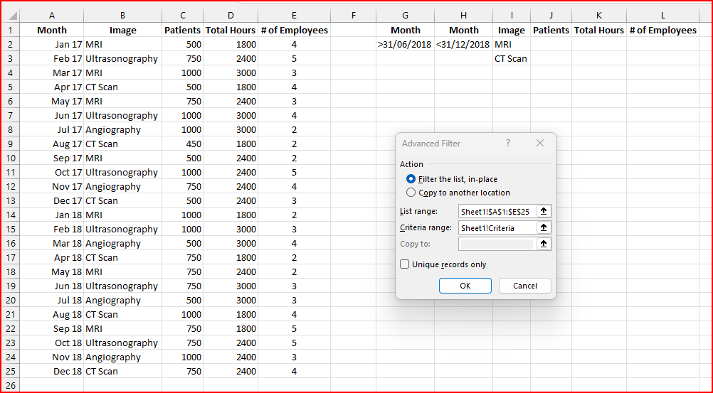 Advanced Filter - Microsoft Q&A