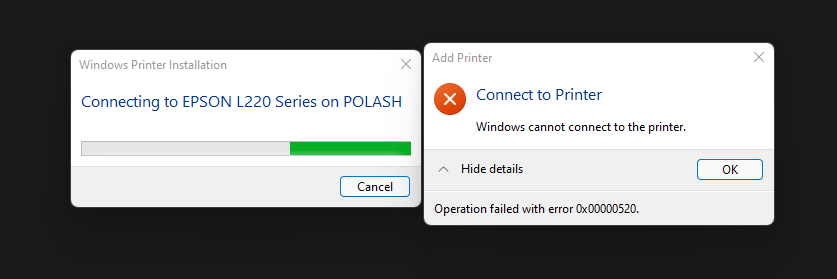 Network share printer not connect - Microsoft Q&A