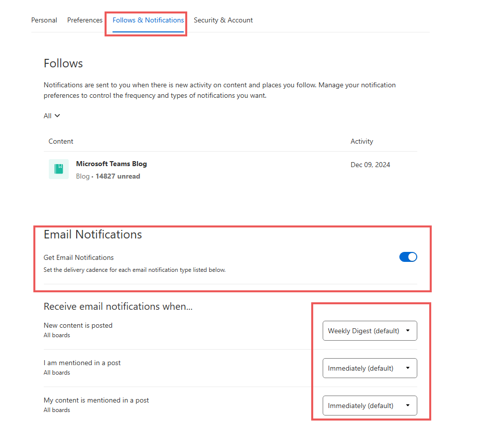 How to get notifications, via email, about new Teams features and ...