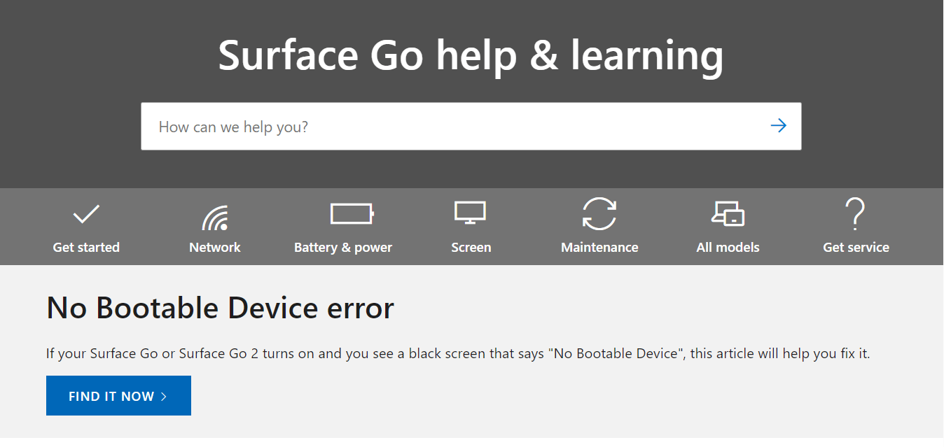 no bootable device - Microsoft Q&A