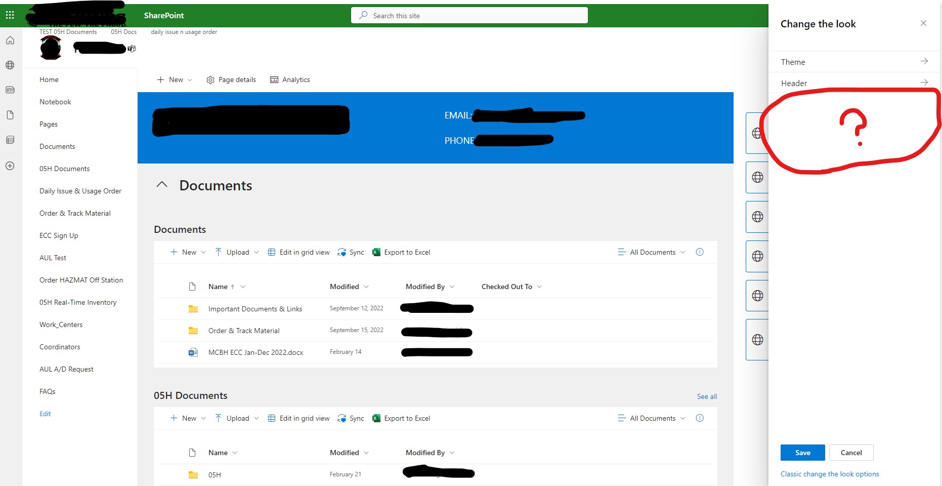 Original SharePoint Online Navigation
