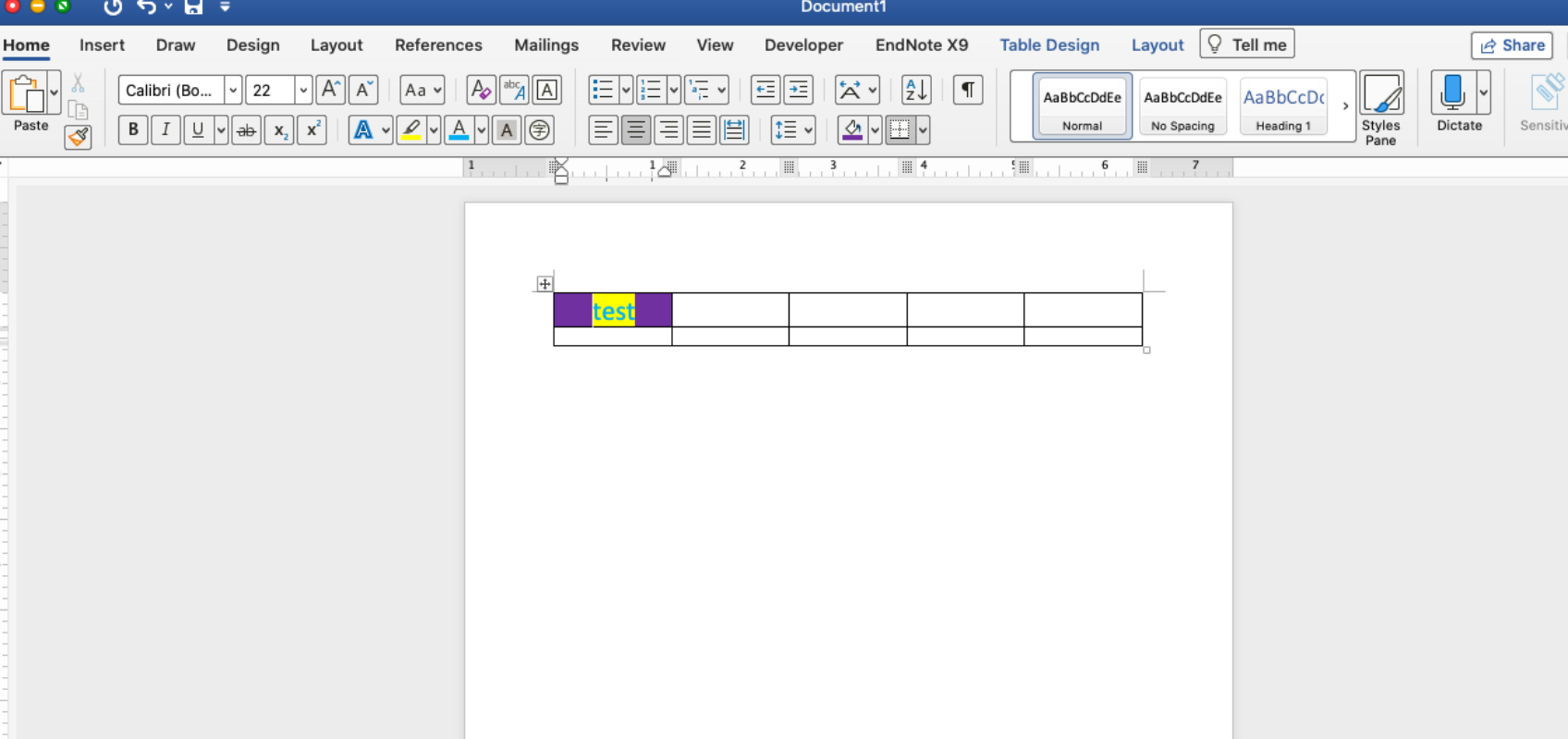 Colour of cell wont change in microsoft word - Microsoft Q&A