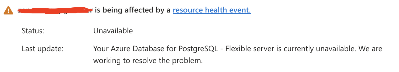 PostGres Unavailable