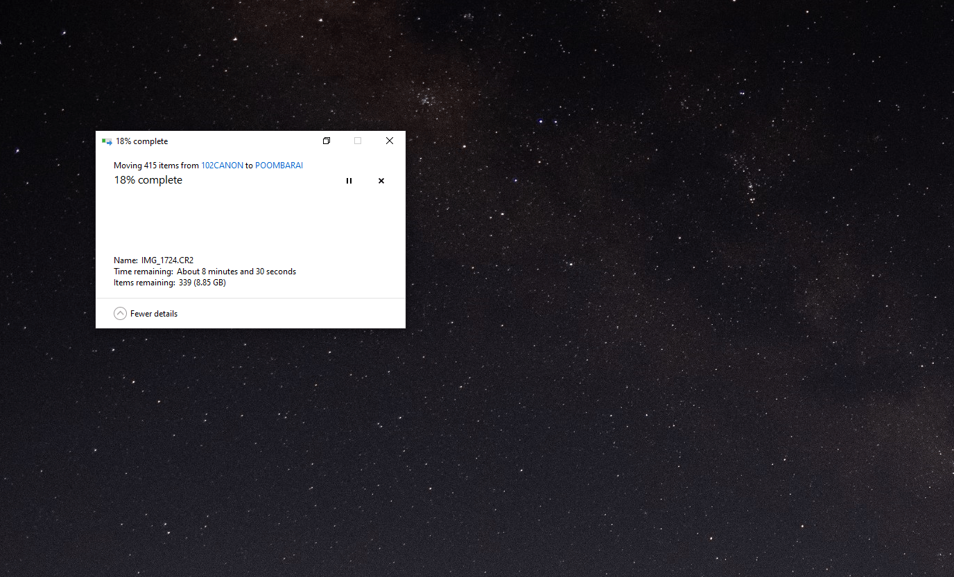 Windows 10 file copy status window not responding - Microsoft Q&A
