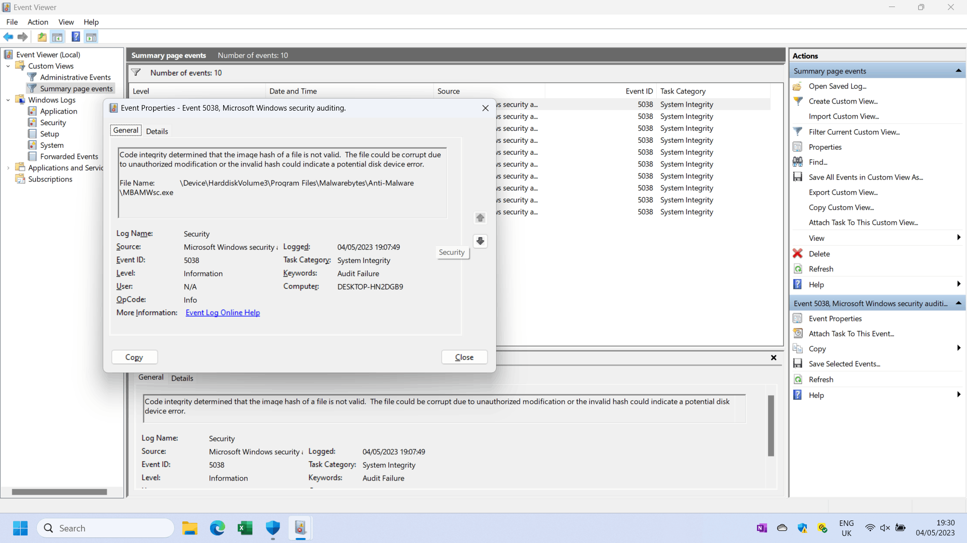 Windows Security in system tray has warning - Microsoft Q&A