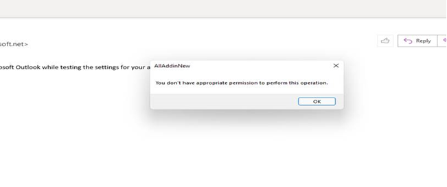 ou Don't Have Appropriate Permission to Perform this Operation in Outlook