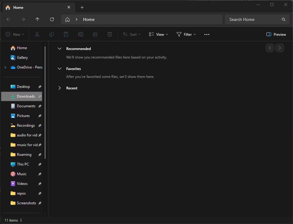 Windows File Explorer not allowing me to navigate outside of Home page ...