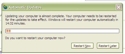 Windows XP SP3 restart hangs after auto update - Microsoft Q&A