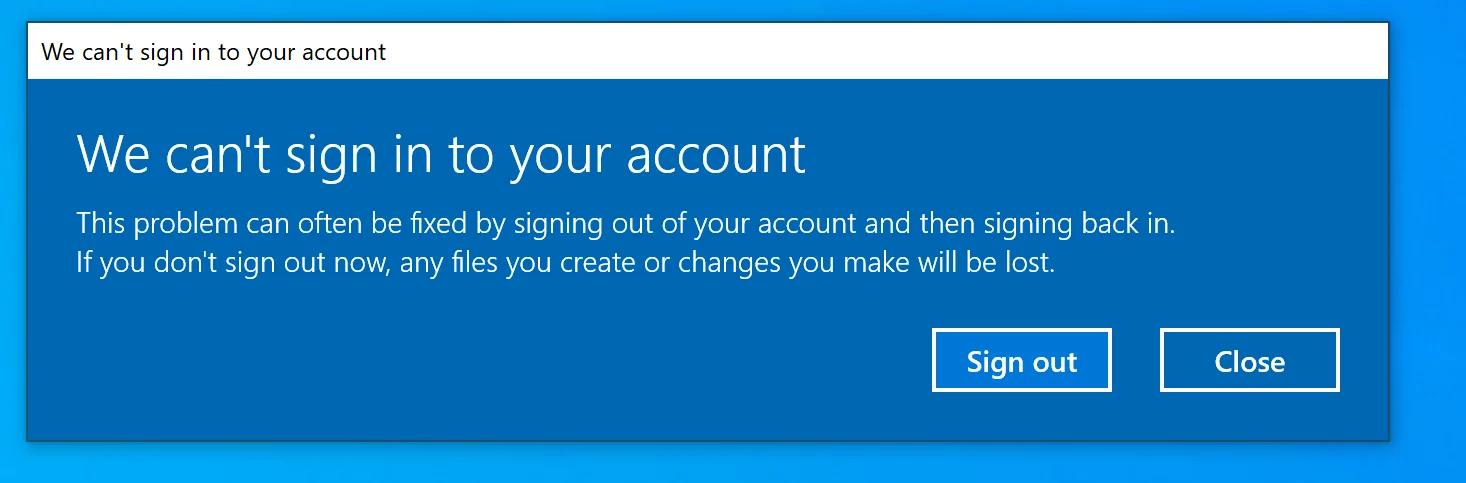 Error: We can't sign into your account?? : r/bootcamp