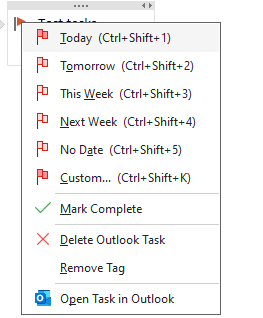 How can I turn off OneNote and go back to my regular Outlook Task view ...