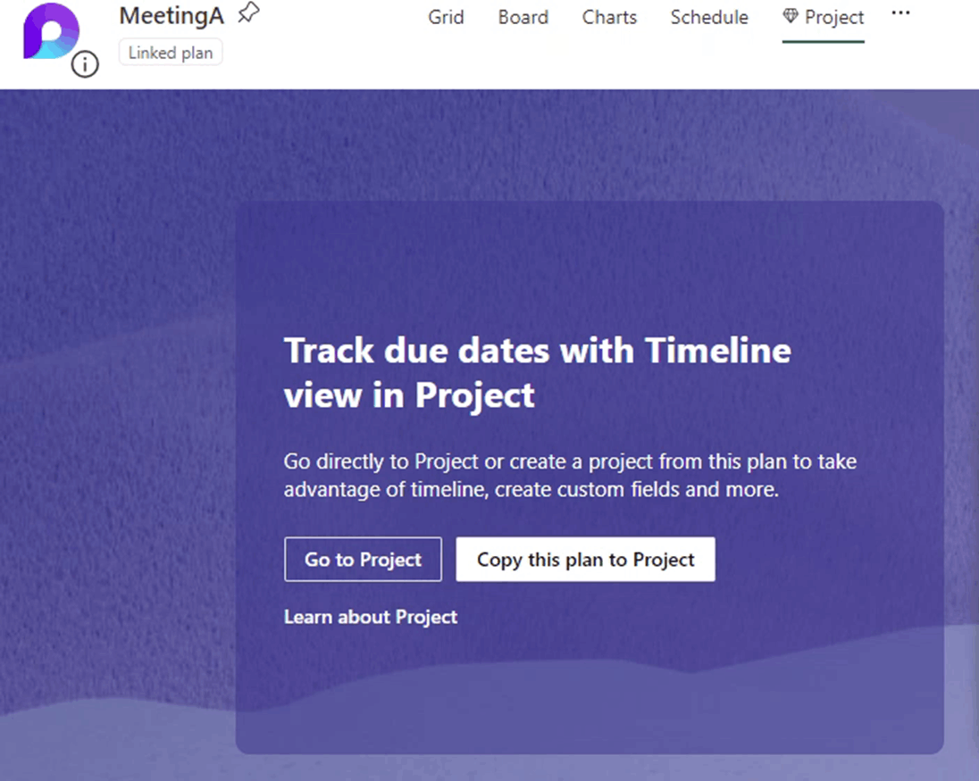 Why is my Project Plan 3 Premium Project not accessible in Loop or ...