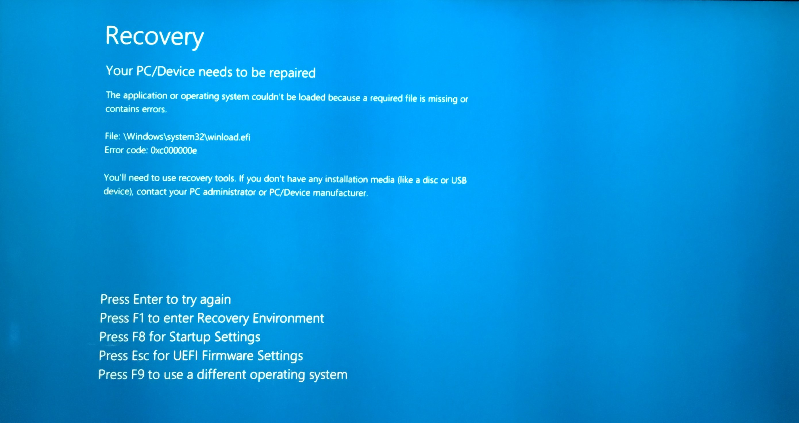 Weird Dual-Boot Startup Error - Microsoft Q&A