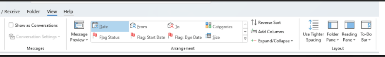 How do I display the tag I created for an email in table views ...
