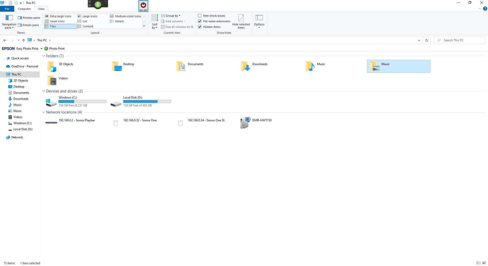 Suddenly have 2 Music Libraries on the left-hand side of the File ...