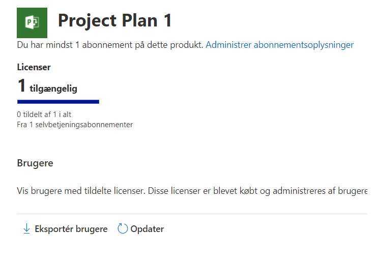Cannot activate a MS project license in Administration. - Microsoft Q&A