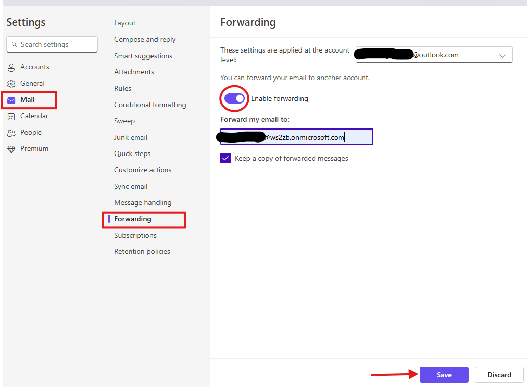 How do I forward outlook email? - Microsoft Q&A