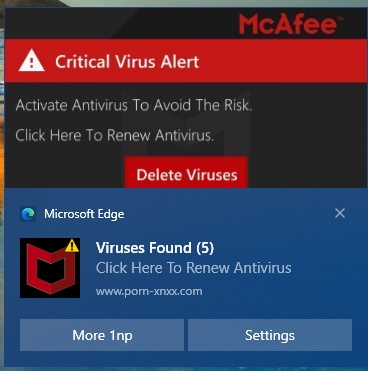 This image keeps popping up on my computer. I don't have McAfee on my ...