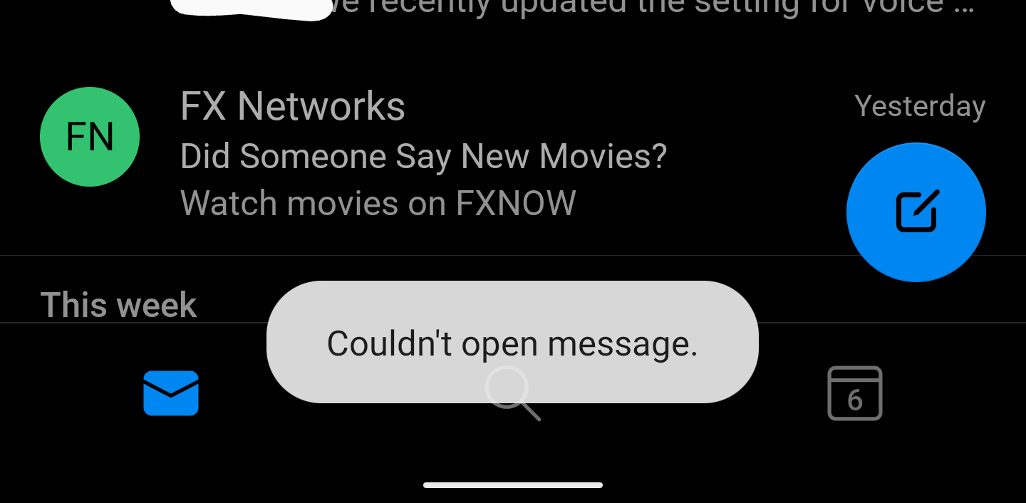 'Couldn't open message' on Outlook Android app - Microsoft Q&A