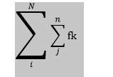 Inserting an equation with double summation operator - Microsoft Q&A