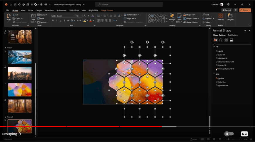 Is there a way to prevent shapes that hang over the edge of powerpoint ...