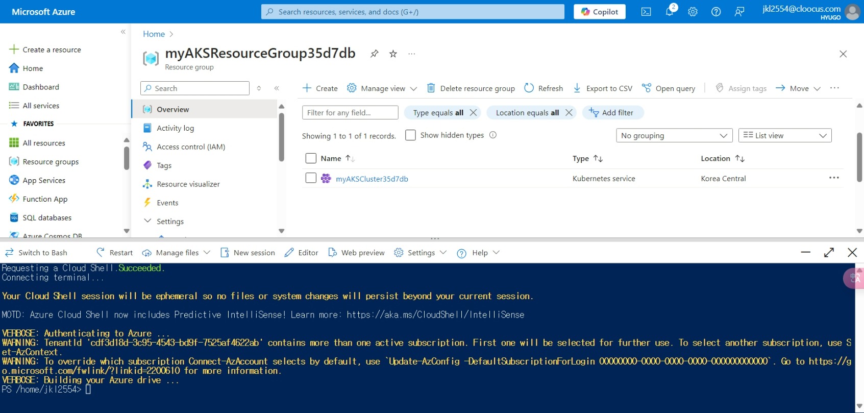 where is history of deploy by azure cli(or powershell) - Microsoft Q&A