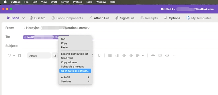 is there a way to populate the address book using the account 