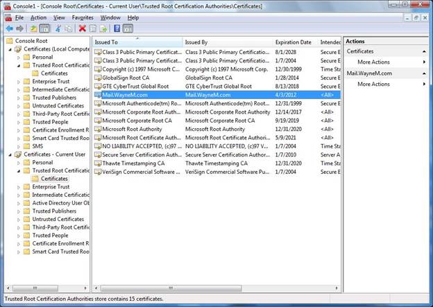 How to view invalid certificates in Certificate Manager? - Microsoft Q&A