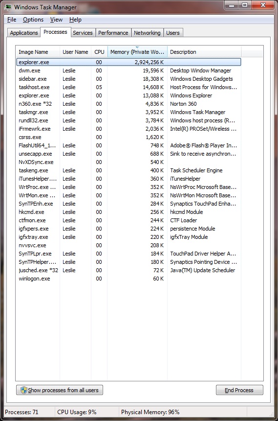 Multiple instances of explorer.exe which are using up quite a bit of ...