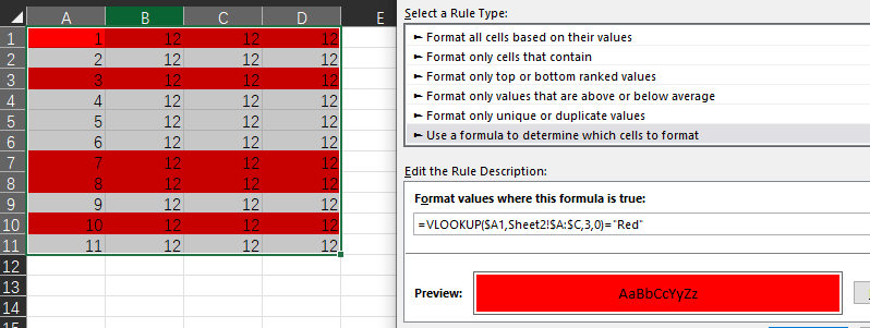 Excel - conditional formatting based on a matching value in another ...