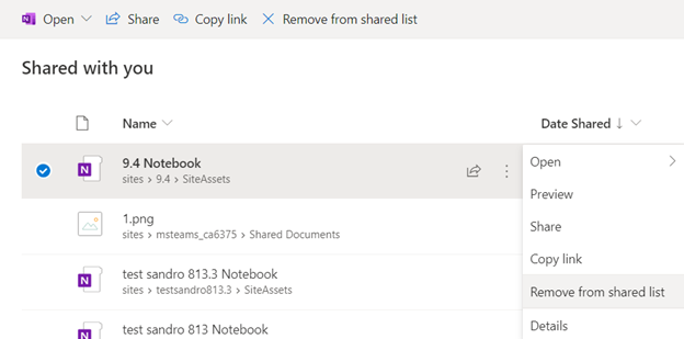 Hide files in the one drive that are shared - Microsoft Q&A