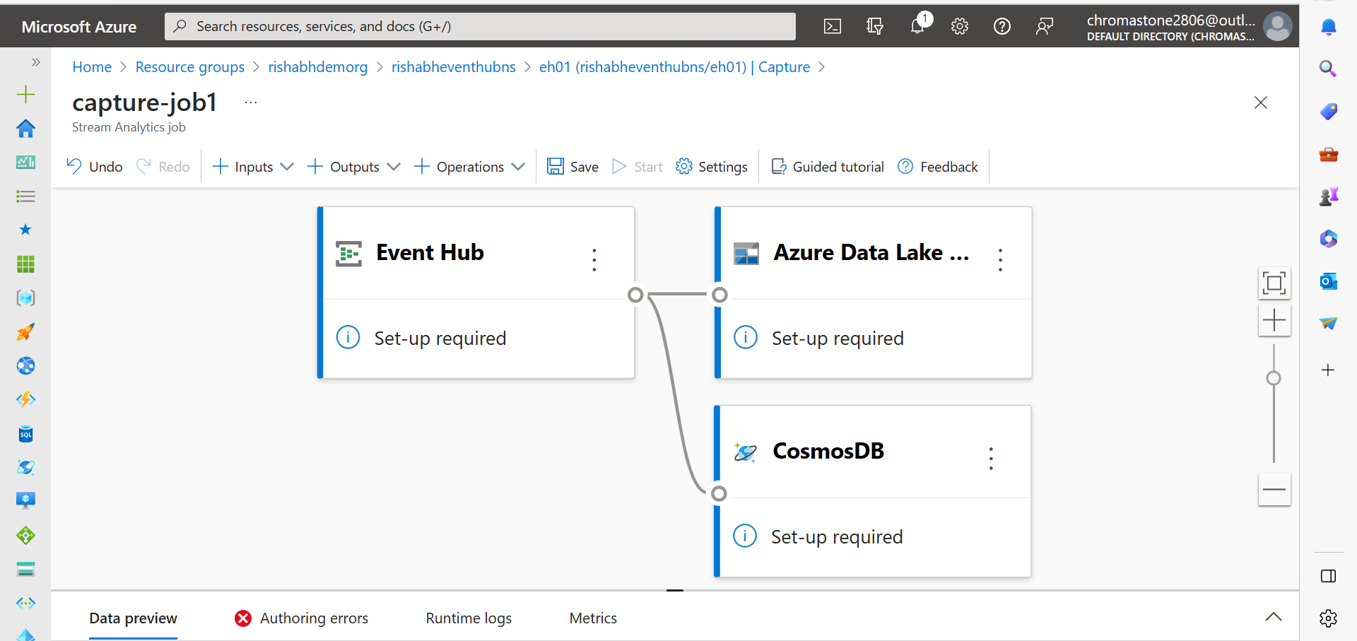 If we schedule event hub capture with parquet and delta both in