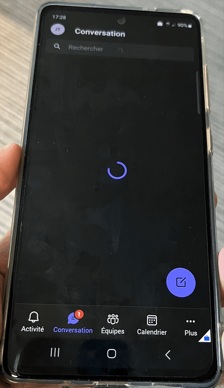 Chat section of Microsoft teams app doesn't load on Android phone ...