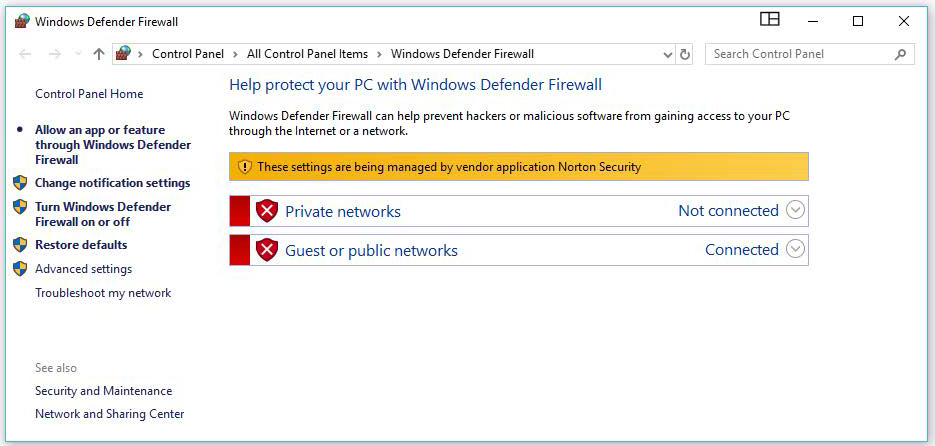Defender Firewall takes action even though it is OFF - Microsoft Q&A