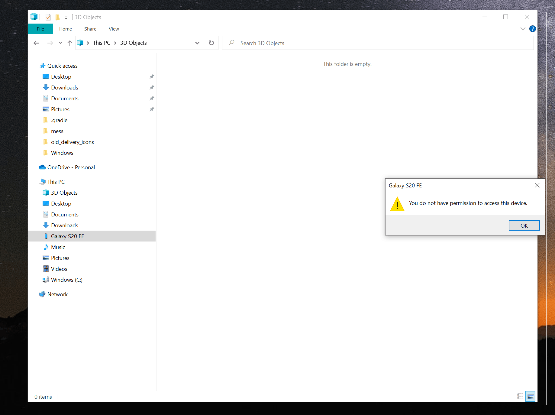 Lost access to files on USB connected Android device - Microsoft Q&A