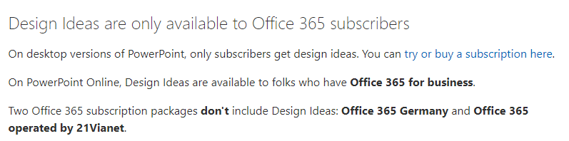 Power Point Designer Option is missing - Microsoft Q&A