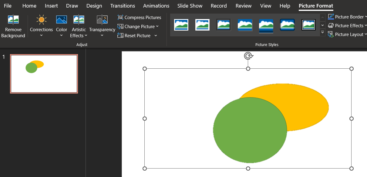 final screenshot showing slide with blue background image removed
