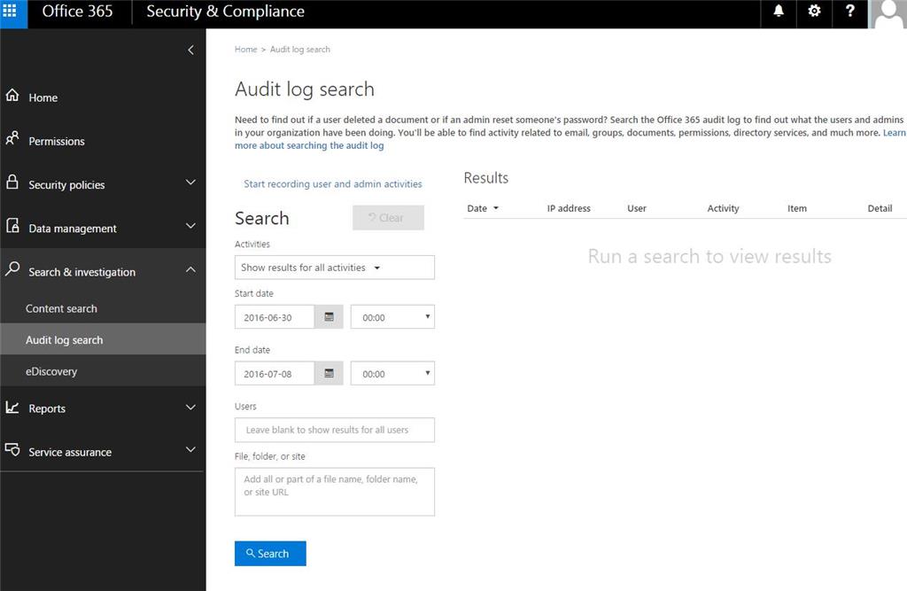 Audit log search errors - Microsoft Q&A