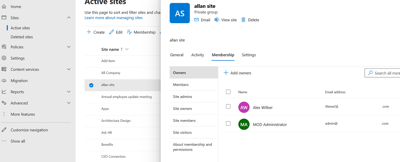 How do I change the SharePoint Primary Owner - Microsoft Q&A