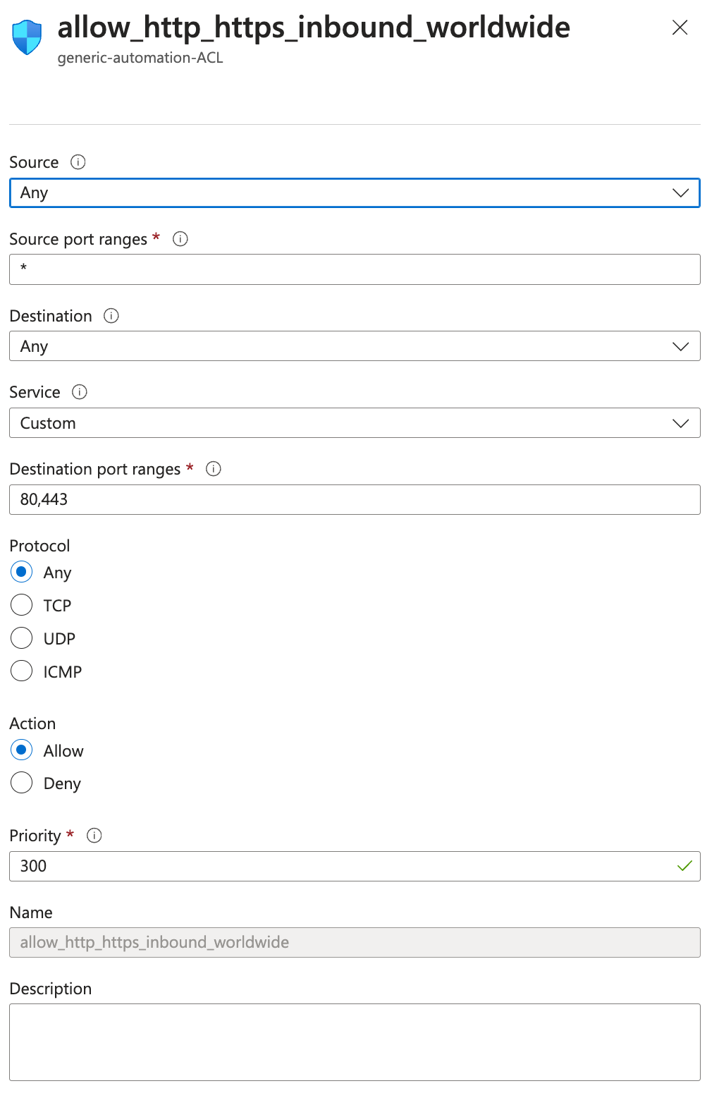 Configuring ipv6 NSG rules on expressroute internal ip addresses ...