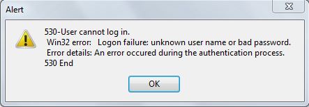 Windows FTP Error- 503 on a website. - Microsoft Q&A