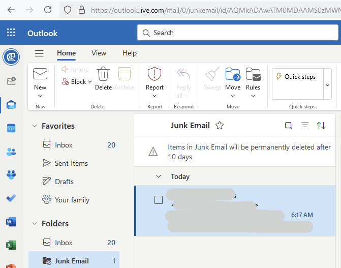 What is the retention time of Junk Email folder? - Microsoft Q&A