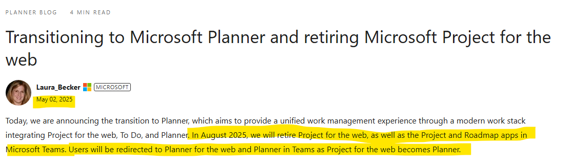 link to Microsoft project web - Microsoft Q&A